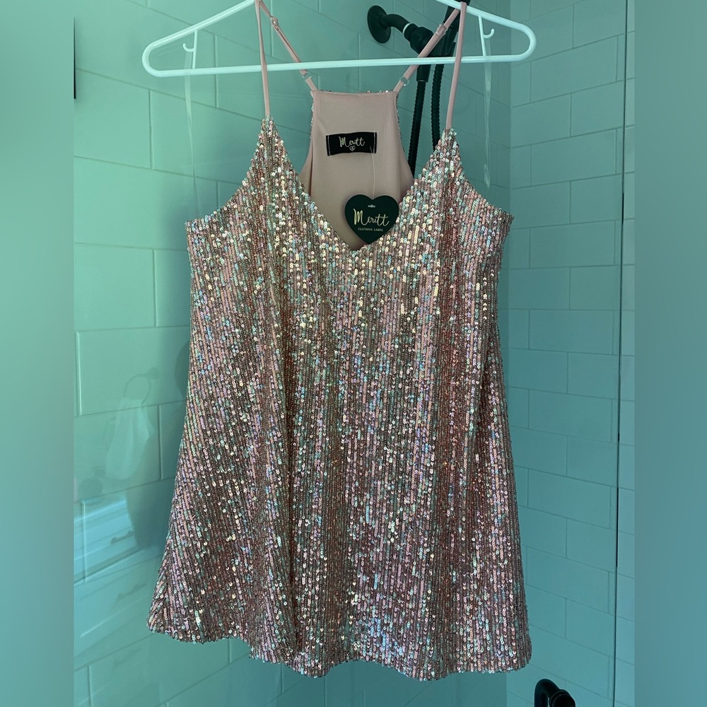 Sequined tank